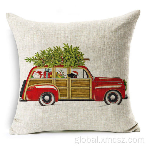 Deer Cushion Cover New Christmas Plain Style Hot-Amazon Throw Cushion Cover Supplier
